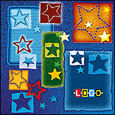 Kolorowe gwiazdy – kartka BK-389