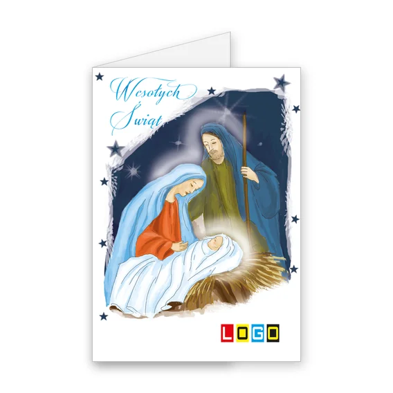 Świąteczna noc BN1-182 — okładka, motyw szopka i betlejem