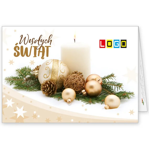 Świąteczne światło BN1-243 — okładka, motyw świece i lampki