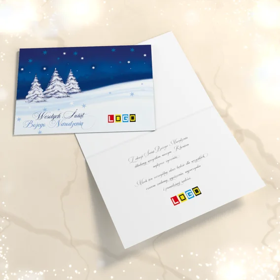 Zimowy spokój BN1-316 — widok ogólny, motyw choinka Zimowy spokój BN1-316 — widok ogólny, motyw choinka