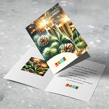 Noworoczny toast BN1-425 – zdjęcie kartki Noworoczny toast BN1-425 – zdjęcie kartki
