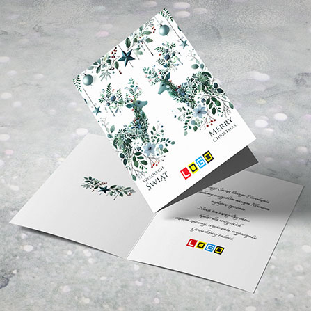 Symetria reniferów BN1-480 – zdjęcie kartki Symetria reniferów BN1-480 – zdjęcie kartki