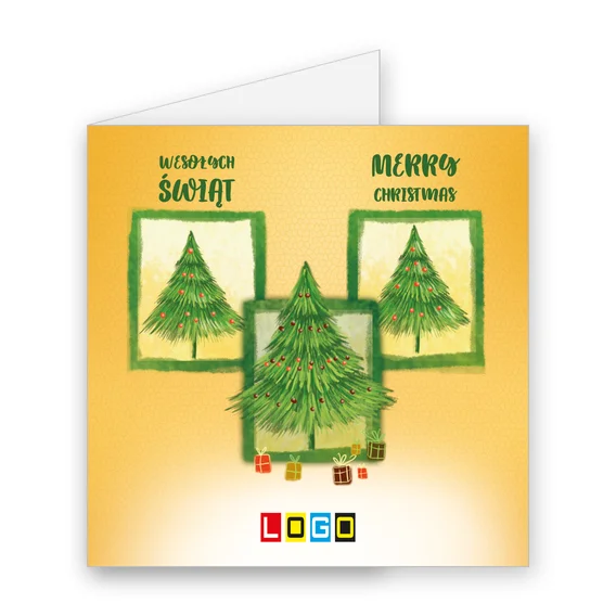 Zimowe choinki BN2-277 — okładka, motyw choinka