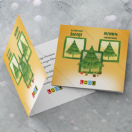 Zimowe choinki BN2-277 – zdjęcie kartki Zimowe choinki BN2-277 – zdjęcie kartki