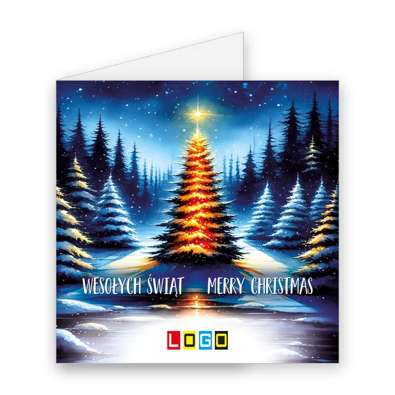 Zimowa magia BN2-436 — okładka, motyw choinka