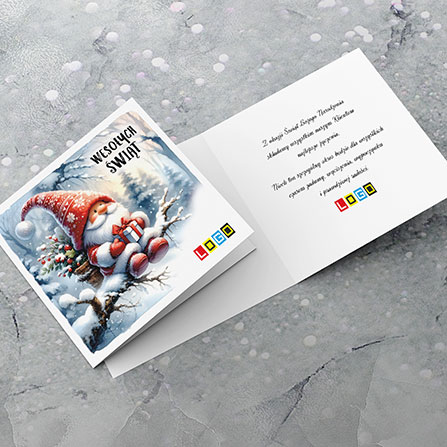 Zimowy krasnal BN2-492 – zdjęcie kartki Zimowy krasnal BN2-492 – zdjęcie kartki