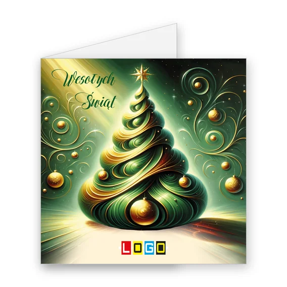 Świąteczne ciepło BN2-542 — okładka, motyw choinka