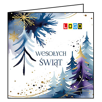 Nowoczesna choinka – kartka BN2-603