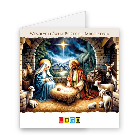 Świąteczna stajenka BN2-607 — okładka, motyw szopka i betlejem