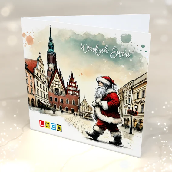 Świąteczna nostalgia BN2-656 — przód kartki, motyw mikołaj Świąteczna nostalgia BN2-656 — przód kartki, motyw mikołaj