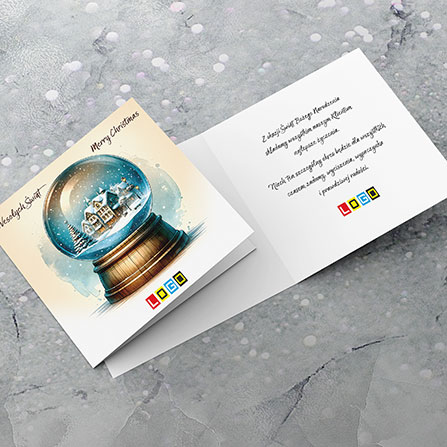 Zimowa kula BN2-693 – zdjęcie kartki Zimowa kula BN2-693 – zdjęcie kartki