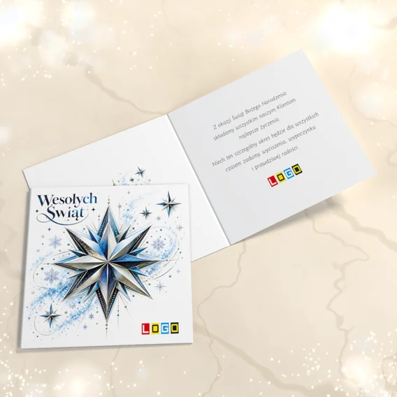 Gwiazda origami w błękicie BN2-711 — widok ogólny, motyw gwiazdy i gwiazdki Gwiazda origami w błękicie BN2-711 — widok ogólny, motyw gwiazdy i gwiazdki