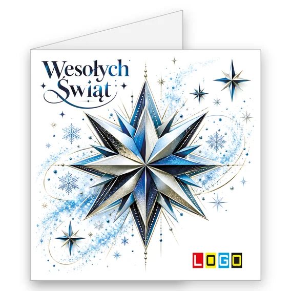 Gwiazda origami w błękicie BN2-711 — okładka, motyw gwiazdy i gwiazdki