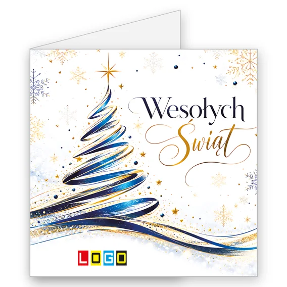 Wstęgowa choinka w granacie BN2-773 — okładka, motyw choinka