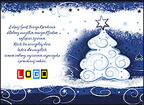 Choinka z zawijasów – kartka EBN-056
