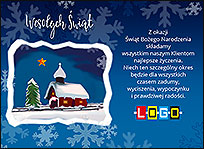 Kapliczka w śniegu – kartka EBN-095