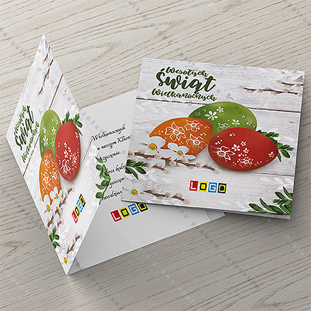 Pisanki na deskach WN2-030 – zdjęcie kartki Pisanki na deskach WN2-030 – zdjęcie kartki